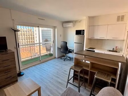 studio meublé avec balcon – marseille 10ᵉ – 650 + 30 de charges