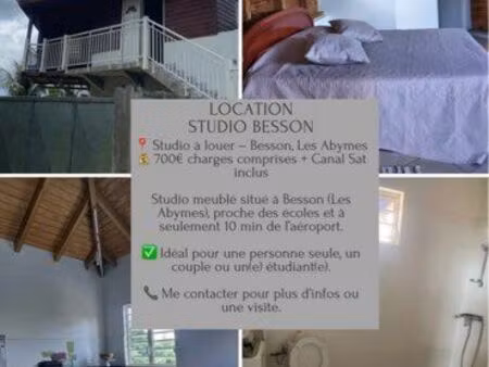 location studio meublé