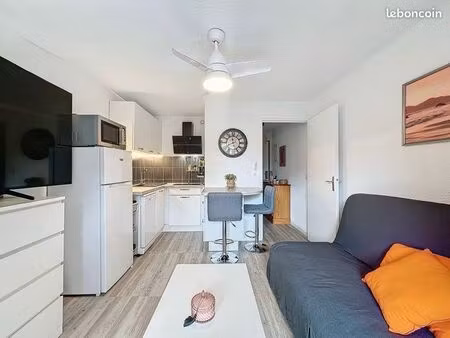 studio/t2 meublé 28m² – bail mobilité – la coudoulière  six-fours-les-plages