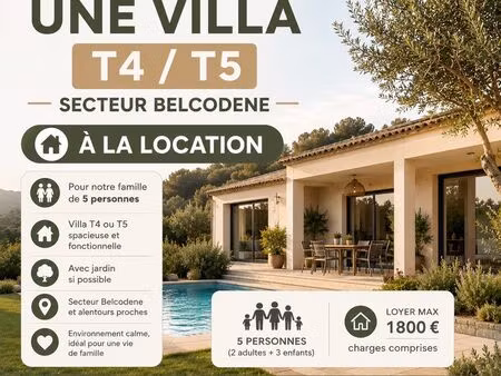 recherche location villa t4/t5