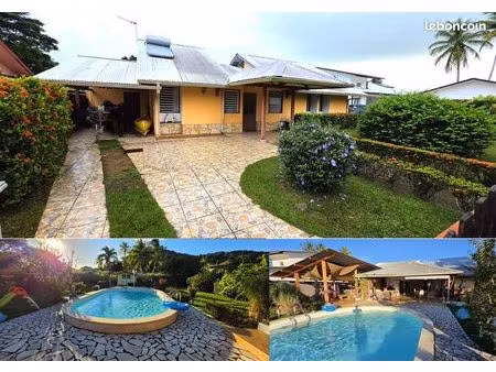 villa familiale avec piscine – bourda – accès plage – terrain de 910 m²