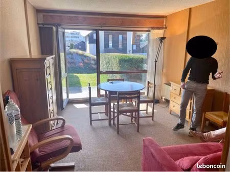 studio meublé de 28 m² au pied des pistes – terrasse