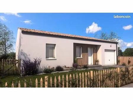 projet de construction d'une maison 2 chambres de 70.43 m² sur un terrain à bâtir de 1250 