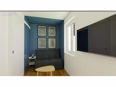 studio meublé entièrement refait à neuf avec terrasse