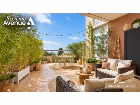 appartement 2 pièces 46 m² à grasse - résidence sécurisée - vue mer