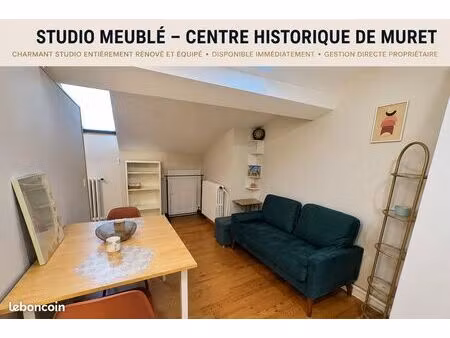 studio meublé de charme – centre historique de muret – disponible immédiatement