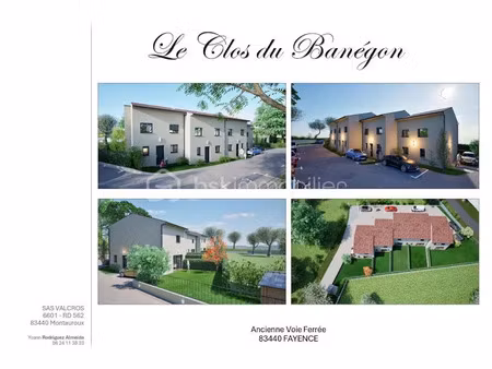vente terrain 219 m² à fayence (83440)  390 000 €