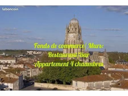 bar  fonds de commerce  restaurant 273 m² saintes