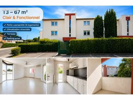t3 67 m² avec terrasse – montpellier croix d'argent/ lemasson