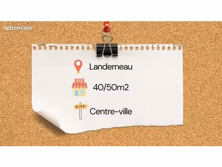 recherche local commercial - landerneau