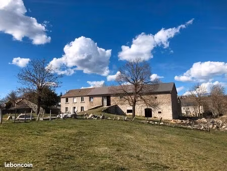 corps de ferme en pierre avec grange et dépendances- margeride (lozère)