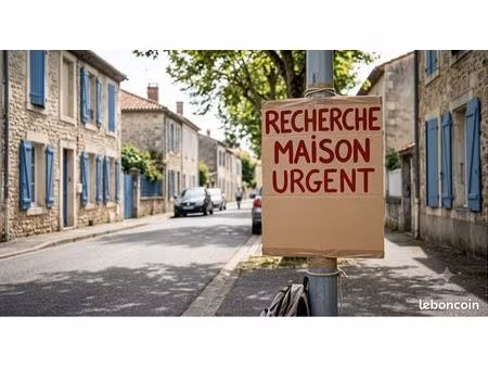 recherche maison urgent