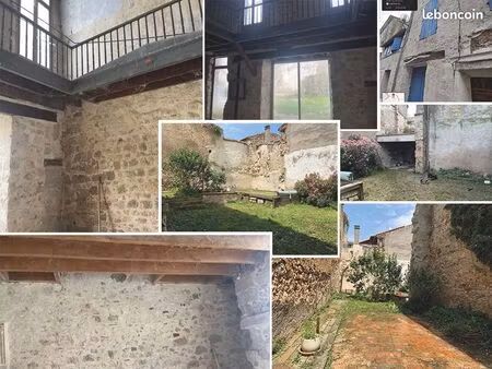 maison 222 m² + dépendances + terrain + cour + piscine – sans vis-à-vis – à fort potentiel