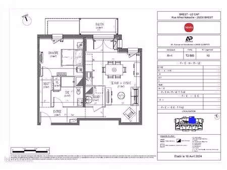 appartement 2 pièces 55 m²