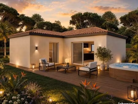 maison neuve de plain-pied 50 m² avec terrain de 440 m² à pinet (34850)