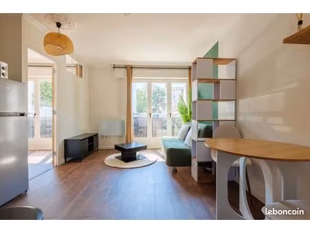 t2 rénové et meublé – 32 m² – centre ville