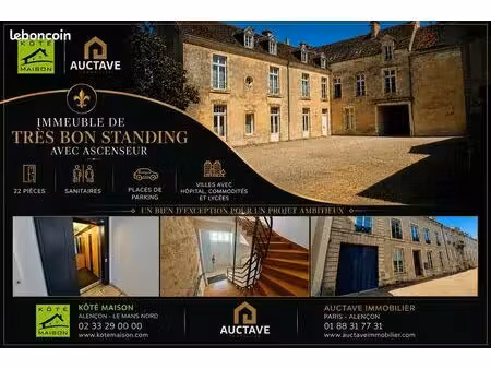 immeuble 22 pièces 370 m²