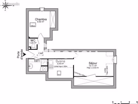 appartement 2 pièces 32 m²