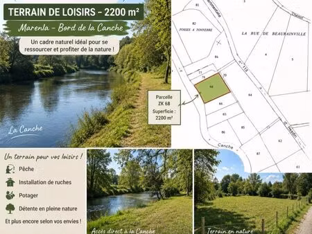 terrain de loisir au bord de la canche