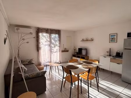 maison meublée + jardin - t2 cabine - 2ch - 45m²