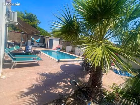 maison de plain-pied 135 m² – 4 chambres + bureau – piscine – terrain 510 m² – aucun trava