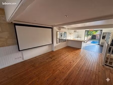 échoppe bordelaise rénovée et surélevée avec piscine - bègles/talence - 4 chambres - dpe b
