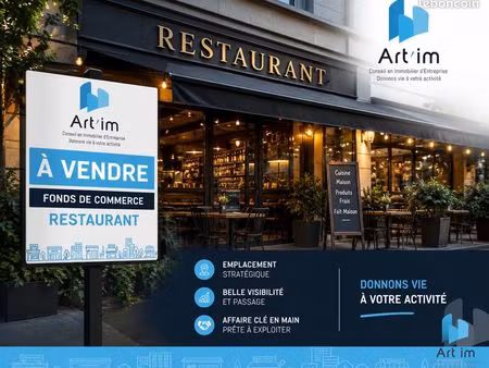 fonds de commerce  restauration 65 m² le mans