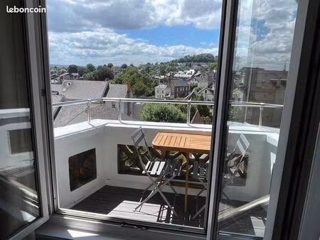 location studio 25m2 meublé plein sud + balcon avec vue