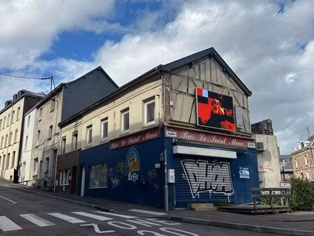 local commercial 76 m² – vitrine + terrasse – rouen saint-maur / mont-saint-aignan