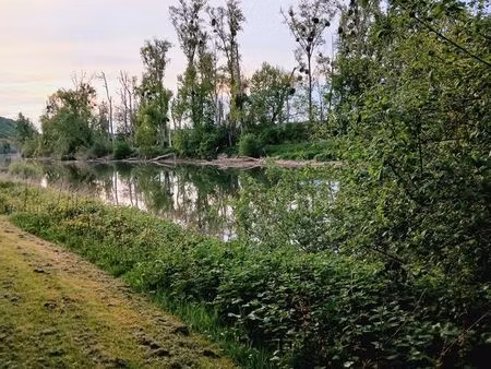 rare.terrain de loisirs bord de seine + chalet. 500 m². 78270