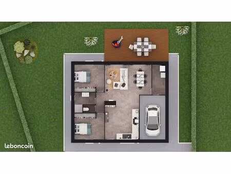 maison 3 pièces 69 m²