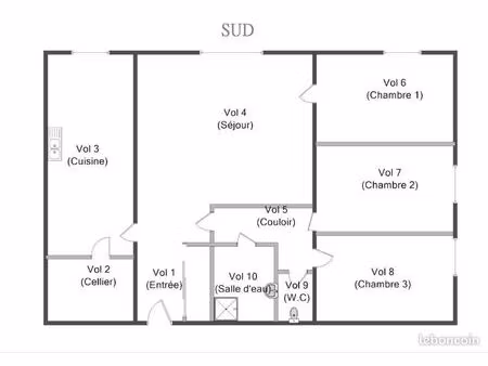 t4 entièrement rénové – 83 m² – balcon – parking – gare à 5 min