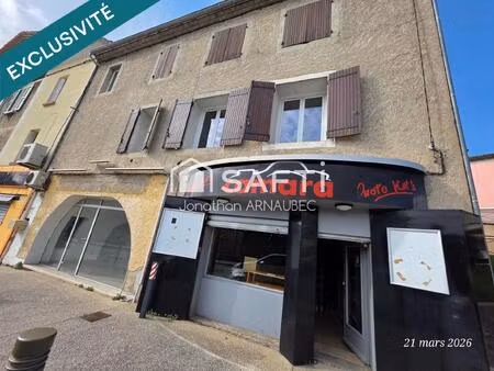 immeuble de rapport avec 2 appartements et 2 locaux