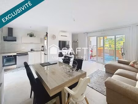 appartement t3 avec terrasse et garage