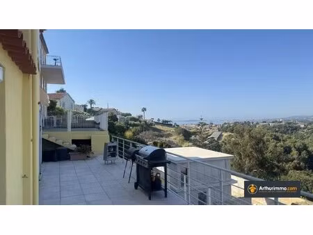 villa individuelle – pleine vue mer – quartier recherché du val fleuri – cagnes-sur-mer