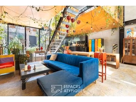 loft avec jardin d'hiver et patio