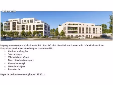 appartement 3 pièces 76 m²