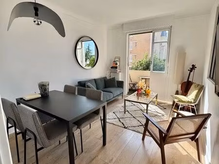 location appartement meublé 2 pièces – 39m² avec balcon et cave – neuilly-sur-seine
