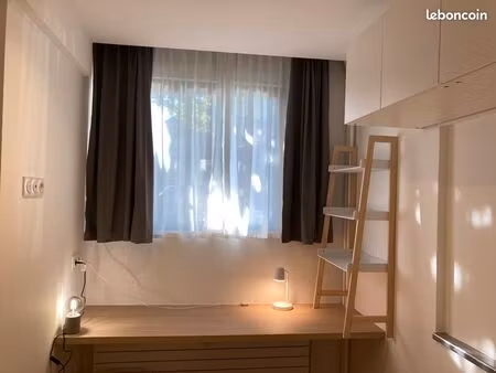 studio meublé 12m² avec sdb privative + cuisine