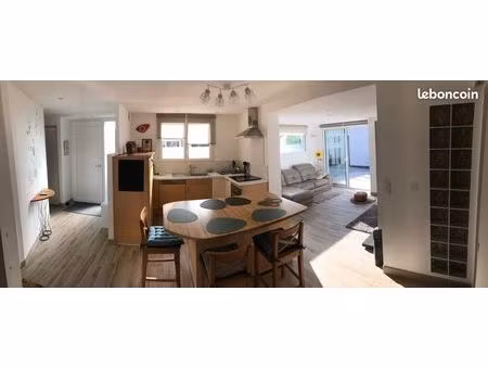 appartement meublé de 57 m2 en rez-de-chaussée avec jardin à langueux