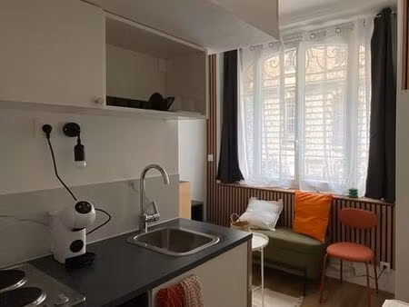 studio meublé rénové – 15 m² – paris 20e