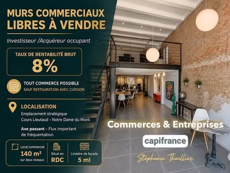 vente commerce marseille 6eme arrondissement 13006 140m²