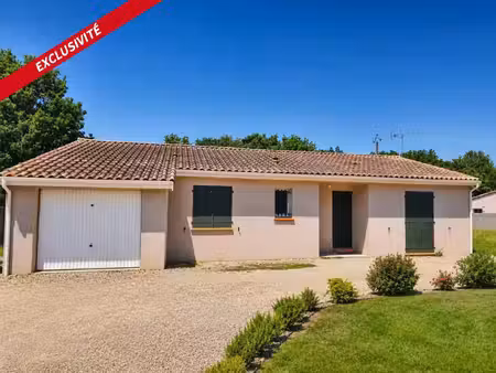 pompignan   sur les coteaux   villa t4 de 91 m² avec garage sur une parcelle de 2300m².