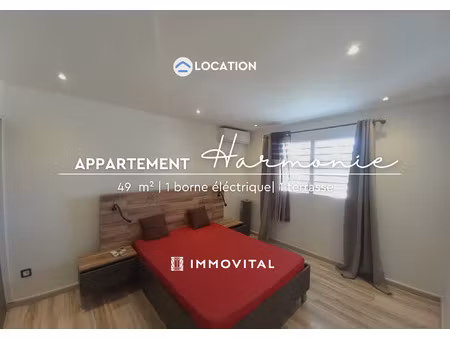 location - appartement t2 meublé - la baie le moule