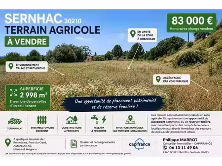 terrain constructible neuf à vendre