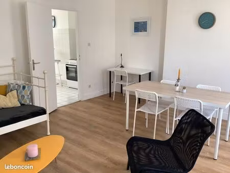 f3 duplex 56m2 meublé idéal 2 colocataires ou couple avec enfant