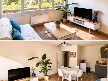 t2 meublé 34 m² | villers-sur-mer | parking privé | résidence avec ascenseur