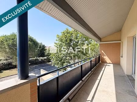 launaguet - apt t3  66m² + 2 parkings s/s