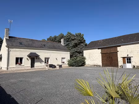 maison - longére à vendre 6 pièces villebernier (49400) - restauration compléte 156m² et 8