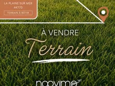 vente terrain à la plaine-sur-mer (44770) : à vendre / la plaine-sur-mer